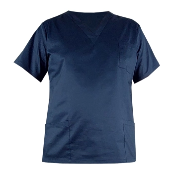 Komplet medyczny elastyczny męski granatowy roz. 3XL – komplet medyczny – strój medyczny - inne ujęcie